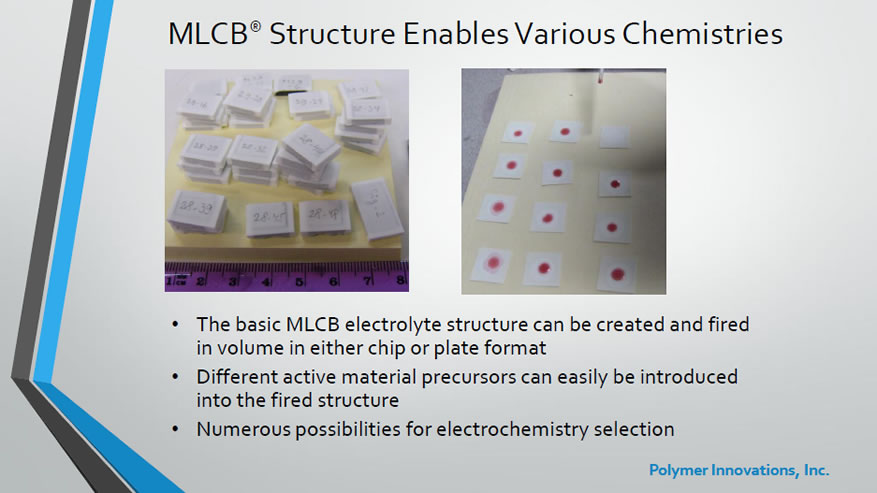 MLCB structure enables various chemistries